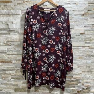 Charles Henry Floral Shift Dress